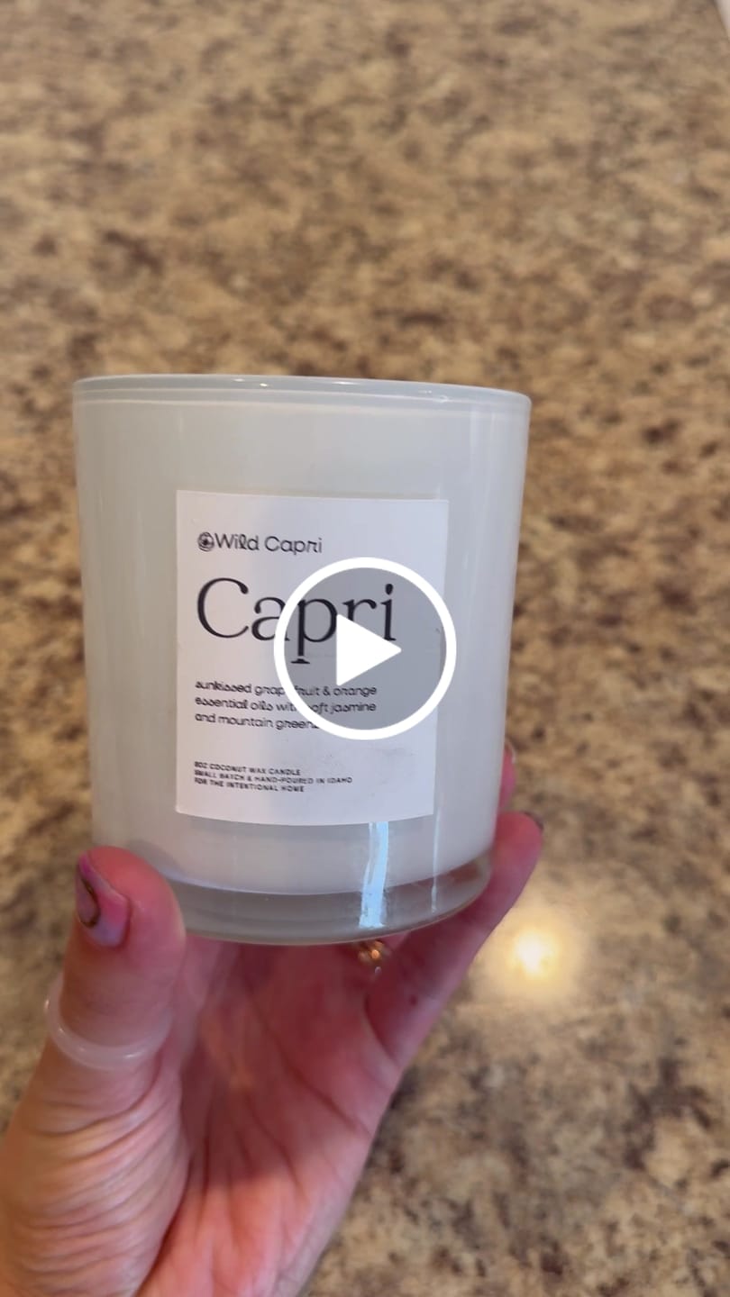 Customer video review of Wild Capri Candle