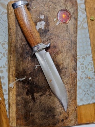 Customer photo review of Bolsterd Bowie Knife