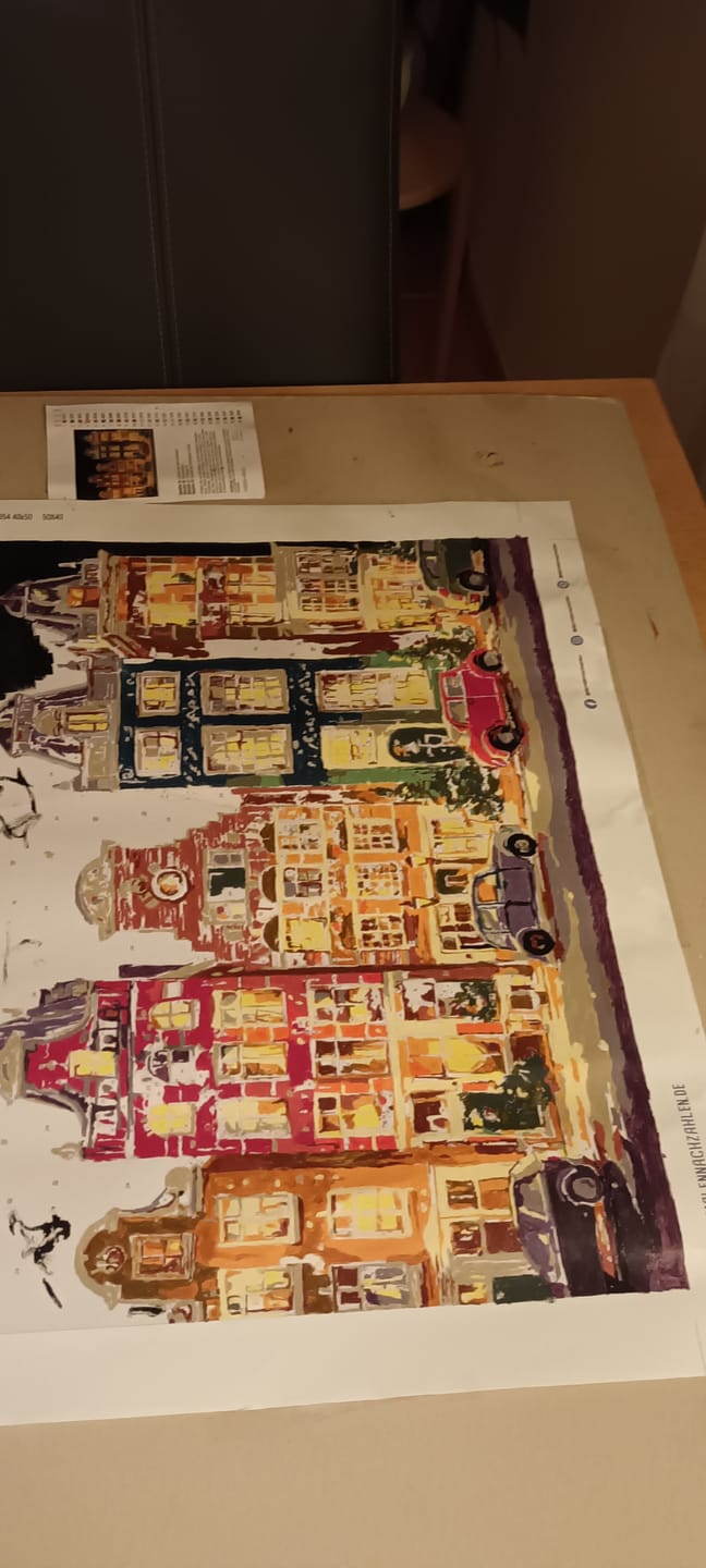 Customer photo review of Malen nach Zahlen - Heiligabend in Amsterdam