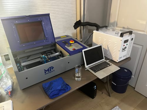 Customer photo review of Bundle | Monport 40W CO2 Laser Engraver All-in One Bundle