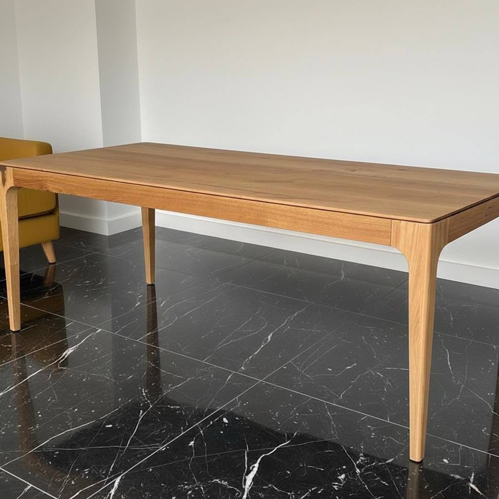 Customer photo review of Cecilia Extendable Oak Dining Table