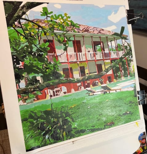 Customer photo review of Custom Landscape Paint By Numbers