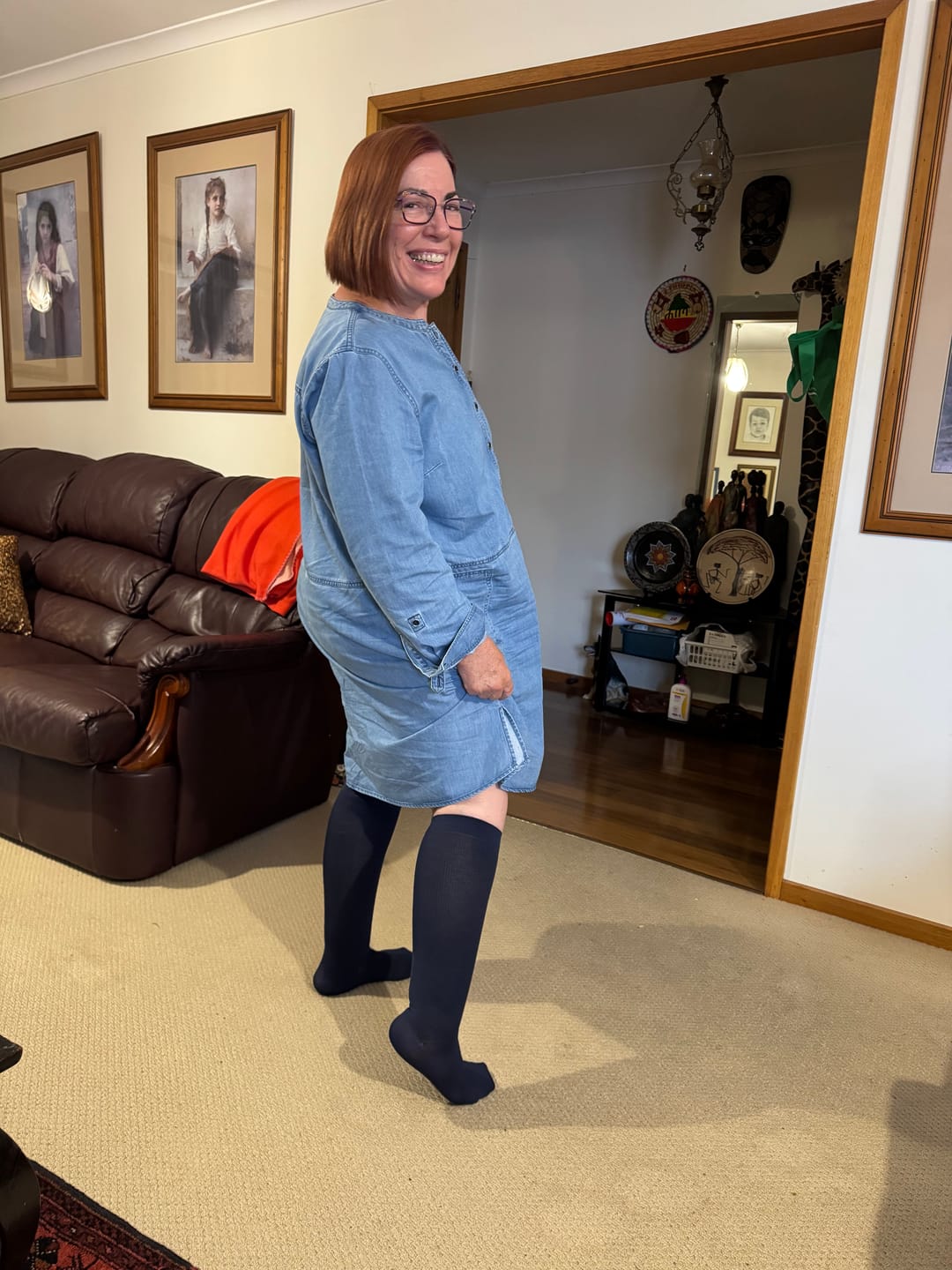 Customer photo review of Everstride™ Bamboo Compression Socks