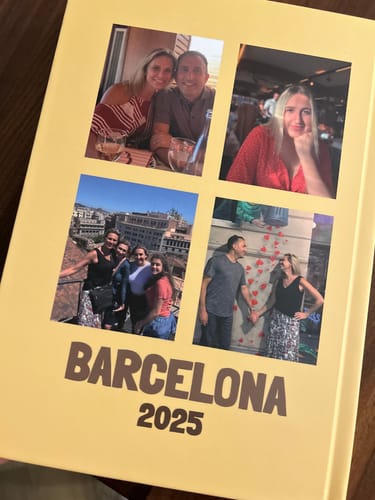 Customer photo review of Custom Travel Book