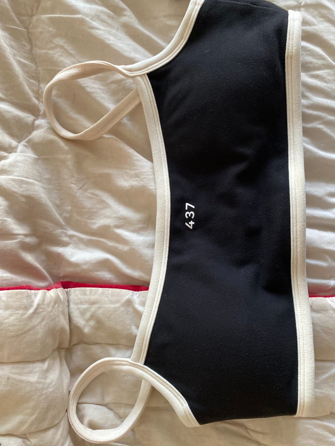 Customer photo review of The Micro Bra / Black-Cream