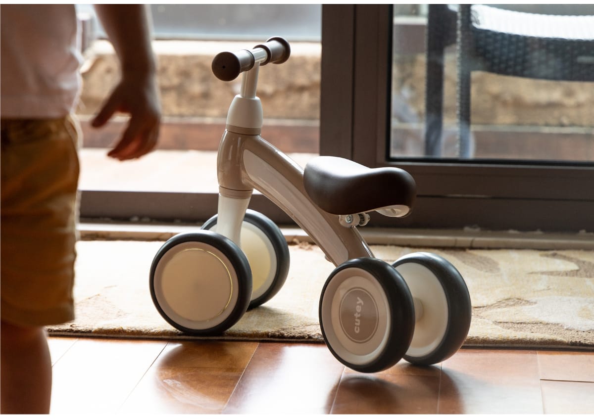 Customer photo review of Cutey Baby Walker Balance Bike | Beige 12M+