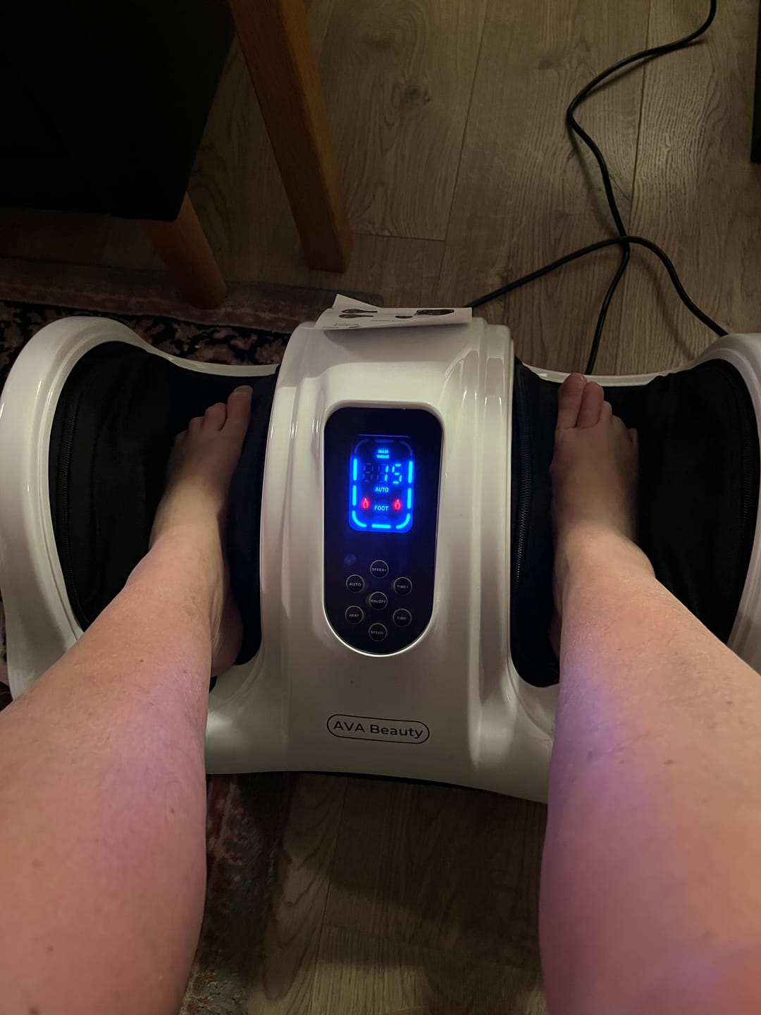 Customer photo review of Fod- og lægmassageapparat med fjernbetjening