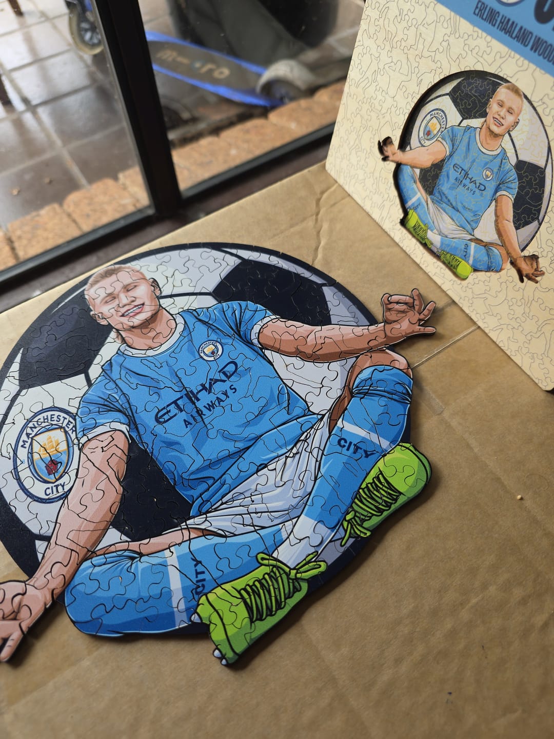 Customer photo review of Erling Haaland - Wooden Puzzle