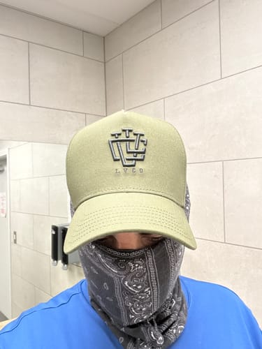 Customer photo review of LVCO "Jet Black" A-Frame Snapback