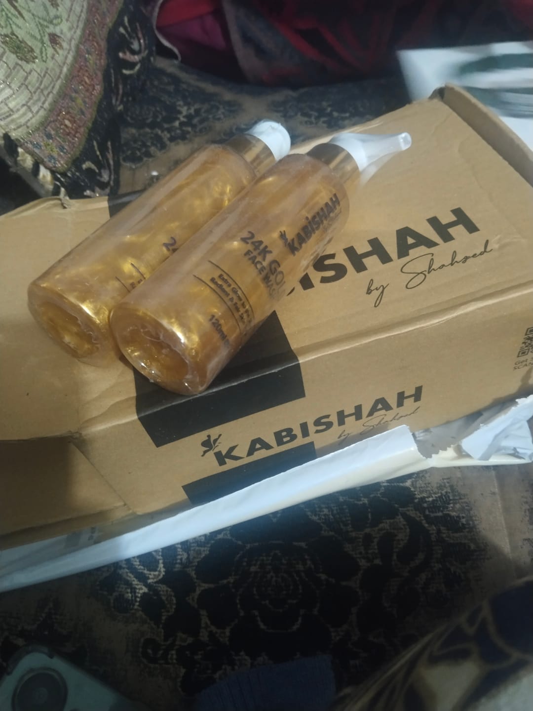 Customer photo review of 24K Gold Facewash Double Pack