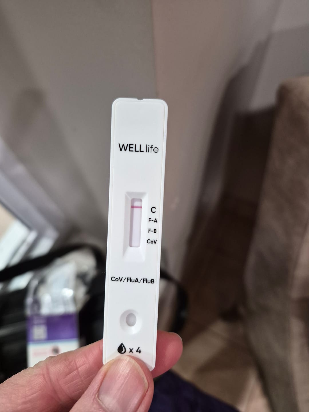 Customer photo review of WELLlife™ 3-in-1 COVID / Flu A&B Test Kit