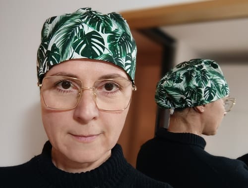 Customer photo review of OP Haube Dichte Palmblätter - Komfort