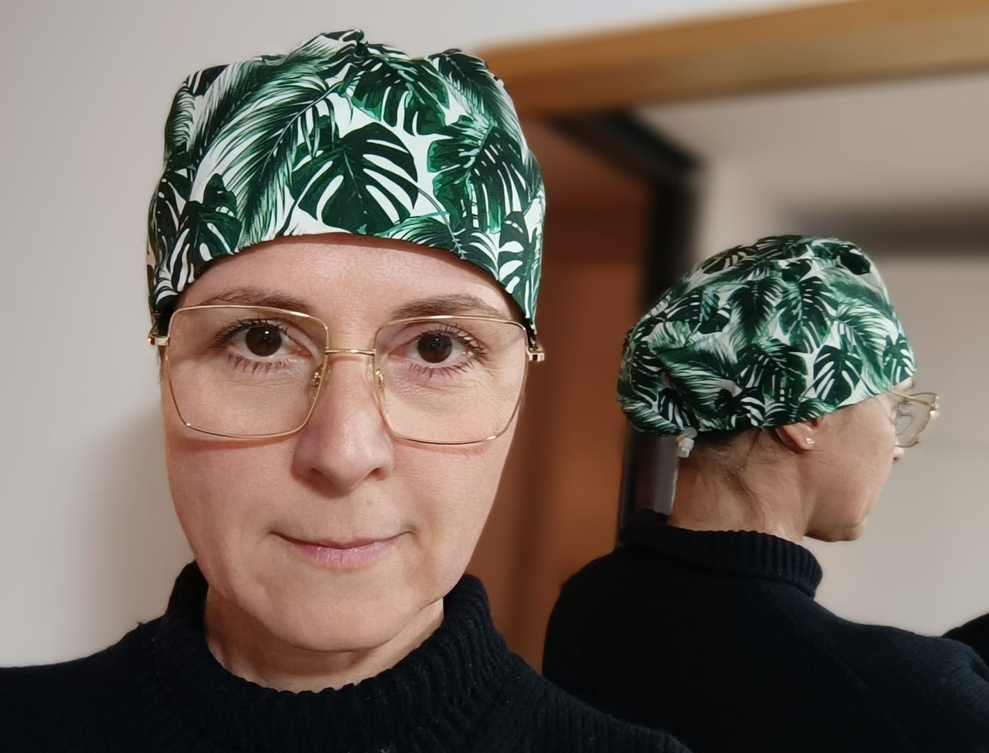 Customer photo review of OP Haube Dichte Palmblätter - Komfort
