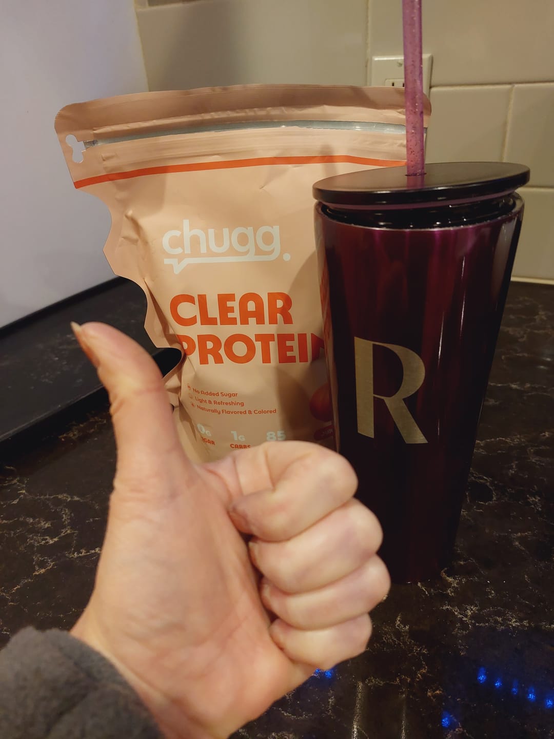 Customer photo review of Chugg Clear Protein Bundle