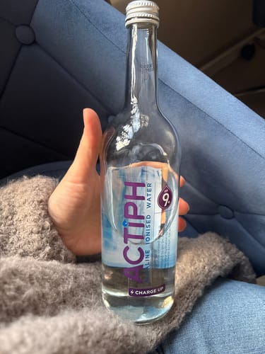 Customer photo review of Actiph Alkaline Ionised Water (Glass) - 12 x 750ml