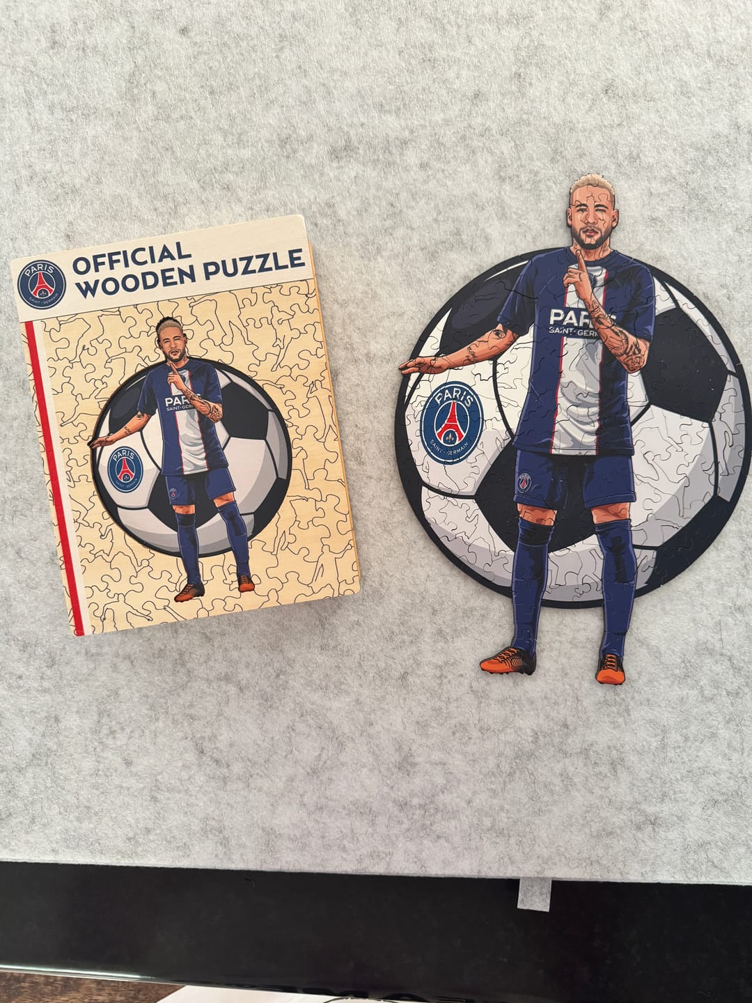 Customer photo review of Neymar Jr. - Wooden Puzzle