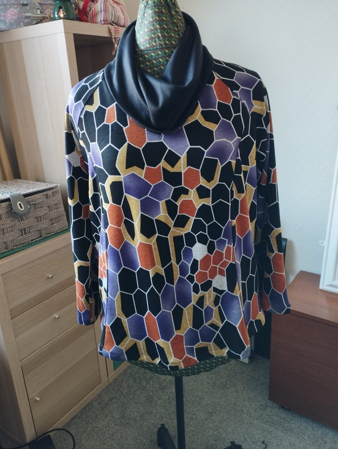 Customer photo review of Modern Mosaic Digital Modal-Touch Jersey Fabric