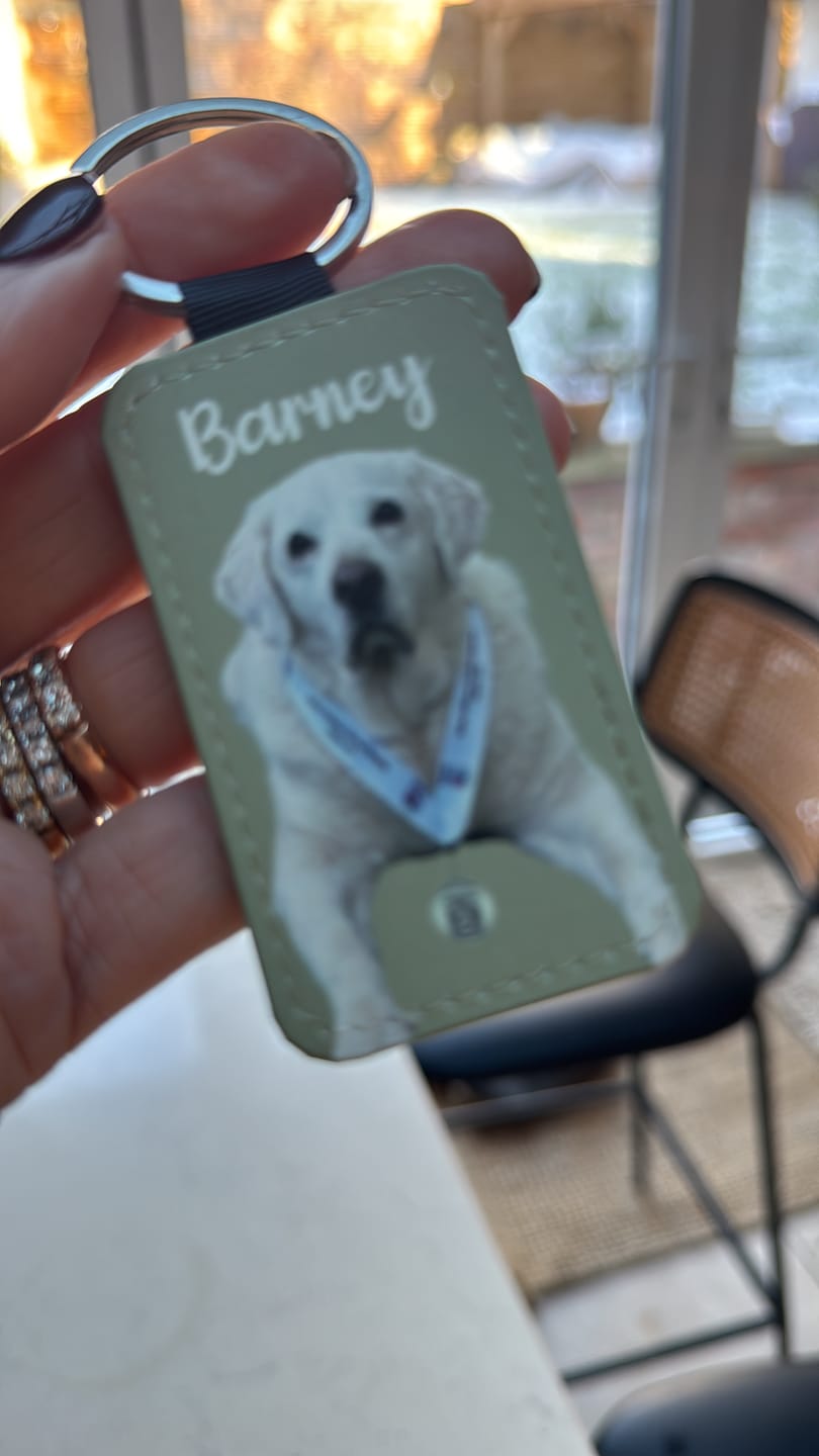 Customer photo review of Pet portrait - Personalised Keychain