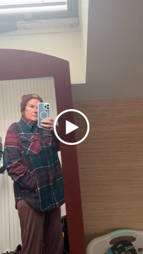 Customer video review of Sawyer Shacket - Teal Plaid