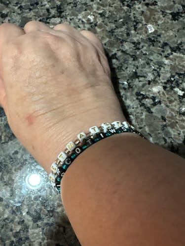 Customer photo review of Let us throw off everything that hinders... VERSELETS®