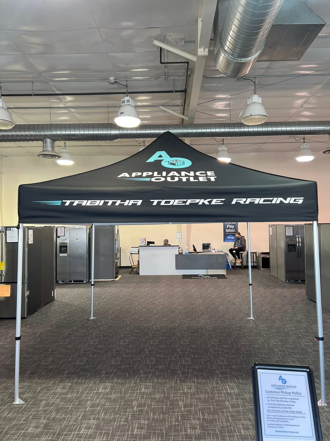 Customer photo review of Premium Aluminum 10' Tent Kit (Full-Bleed Dye Sublimation) 17" Valance