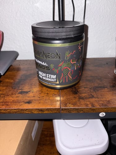 Customer photo review of Chaos Extreme High Stim Preworkout