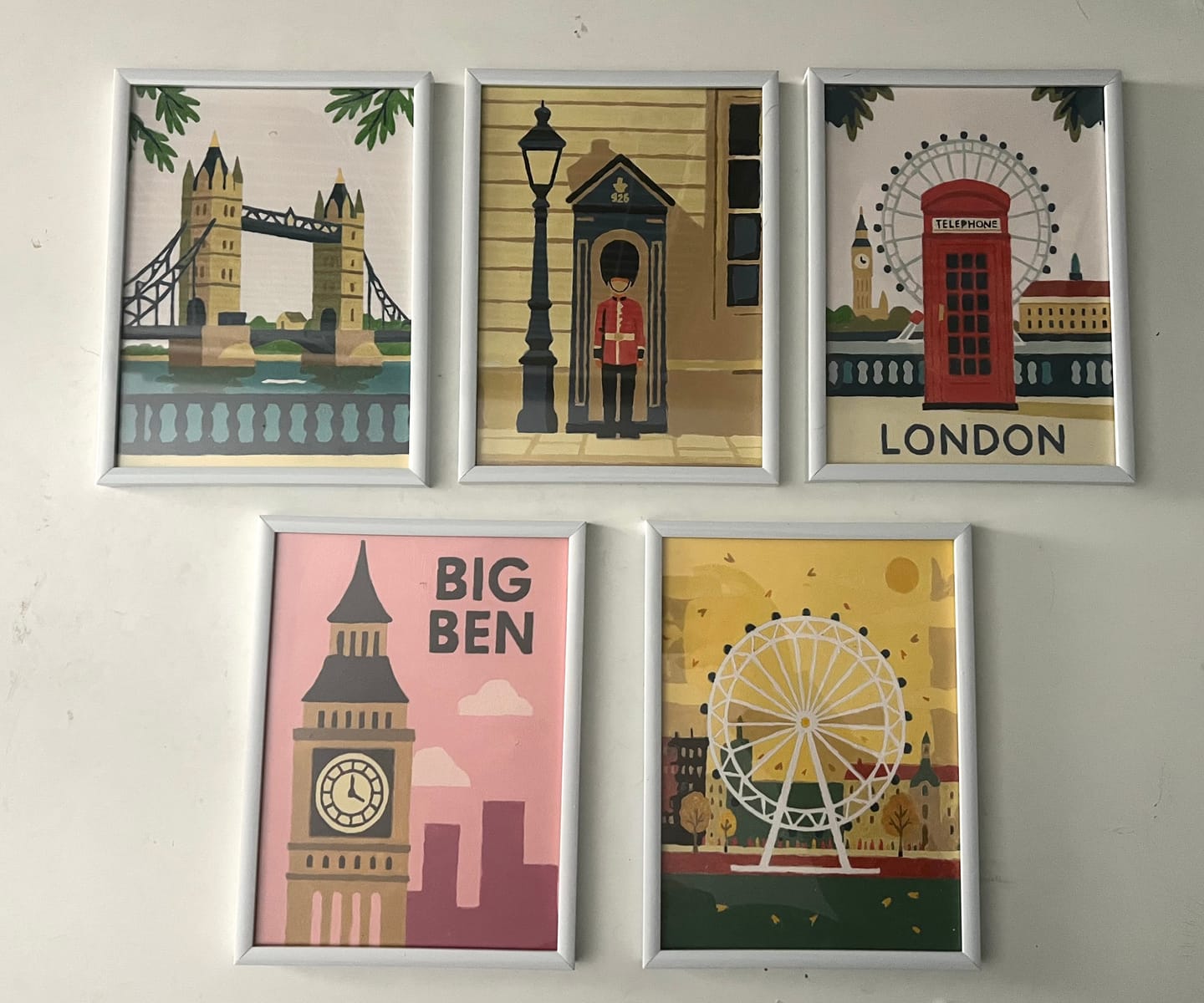 Customer photo review of 6 Mini Paintings - London Set