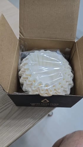 Customer photo review of TIMEMORE-filtro de papel para café con cesta de 1-2 tazas, papeles filtrantes, 50 hojas, apto para gotero de café B75 y gotero de cesta para 1-2 tazas