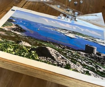 Customer photo review of Custom Landscape Paint By Numbers