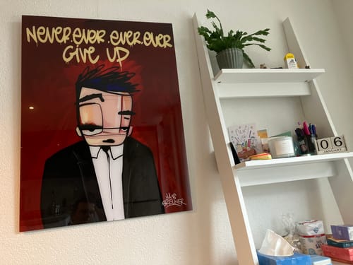 Customer photo review of Never ever ever ever give up