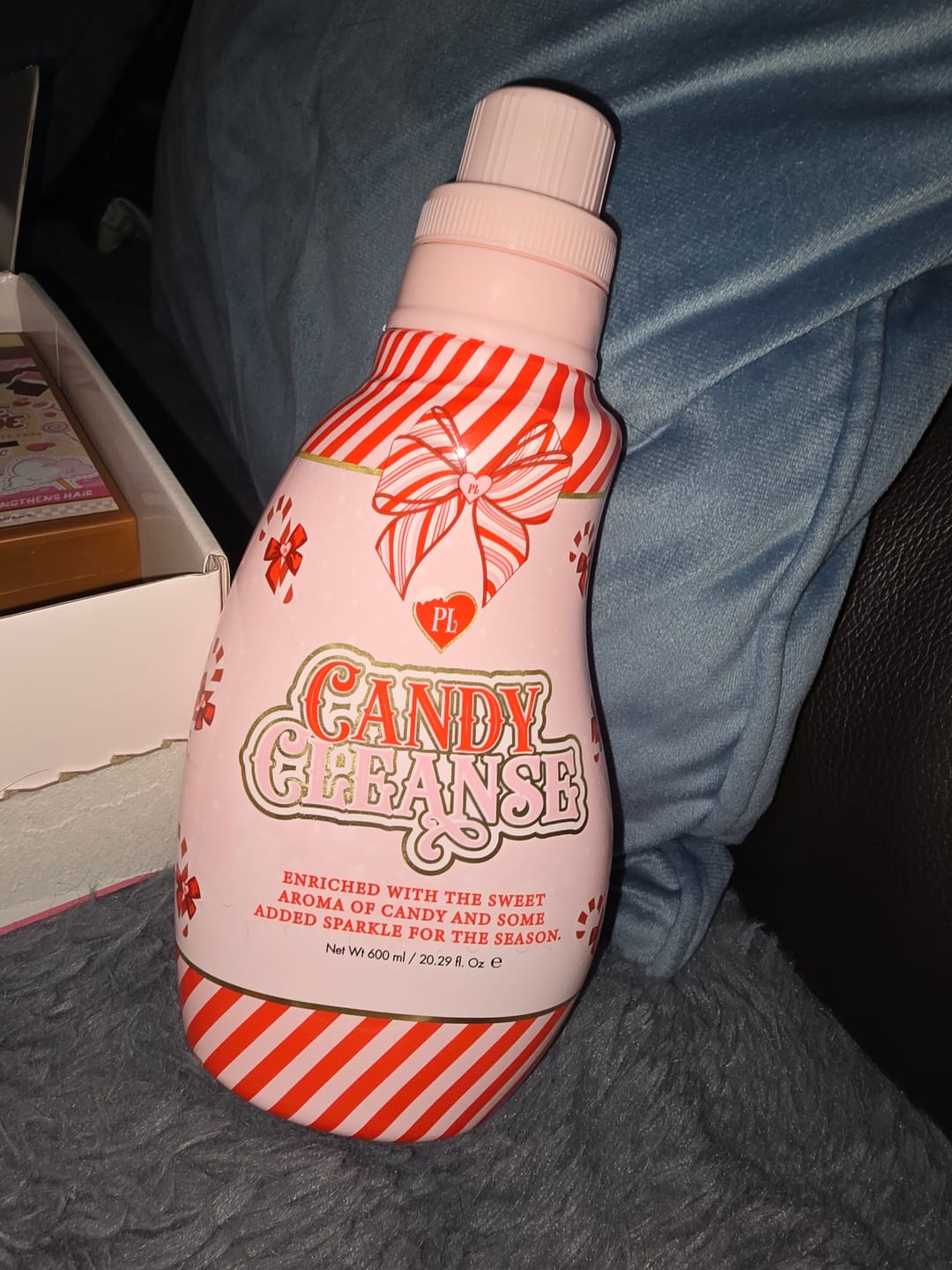 Customer photo review of P.Louise Candy Cane Cleanse Body Wash