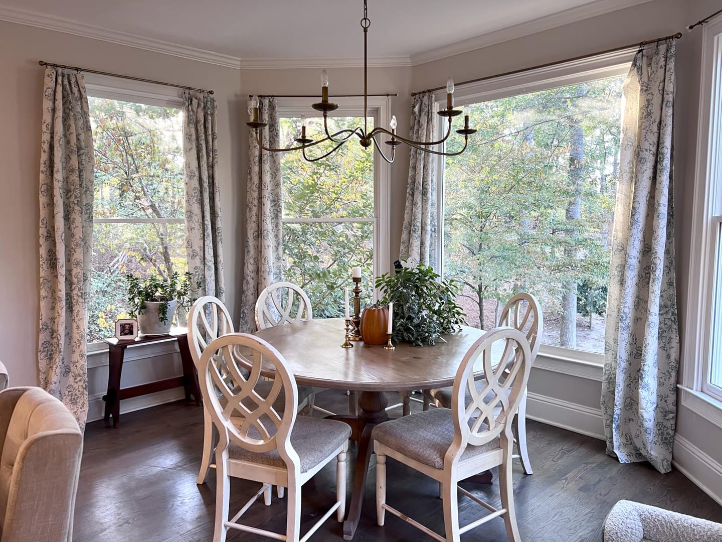 Customer photo review of Floral Butterfly Linen Blend Curtains