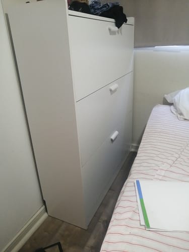 Customer photo review of Zapatera Organizadora VTRIN XXL para 25 pares y tallas grandes hasta 44