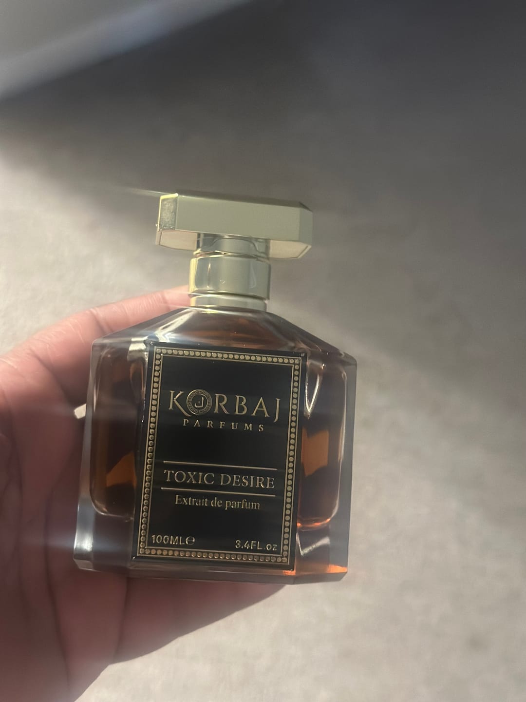 Customer photo review of Korbaj TOXIC DESIRE - Extrait de Parfum 100ml