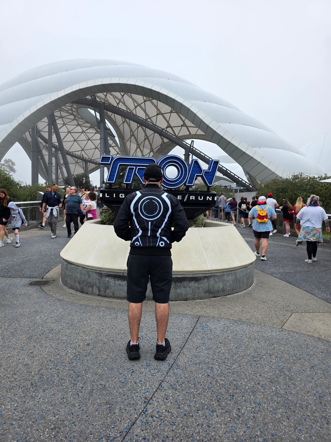 Customer photo review of Disney's Tron Legacy "Light Suit" – Reversible Bomber Jacket
