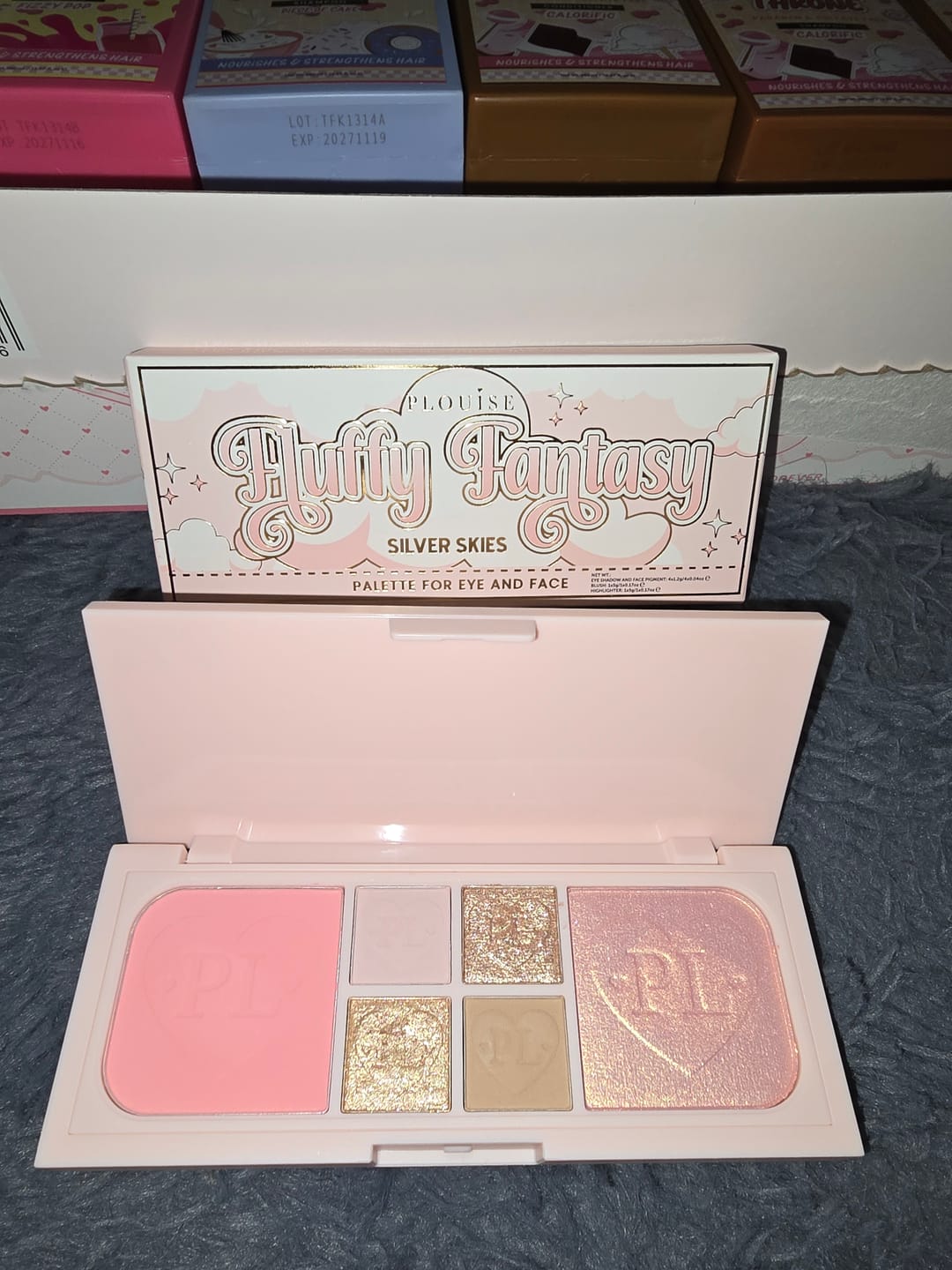 Customer photo review of P.Louise Fluffy Fantasy Mini Eye & Face Palettes
