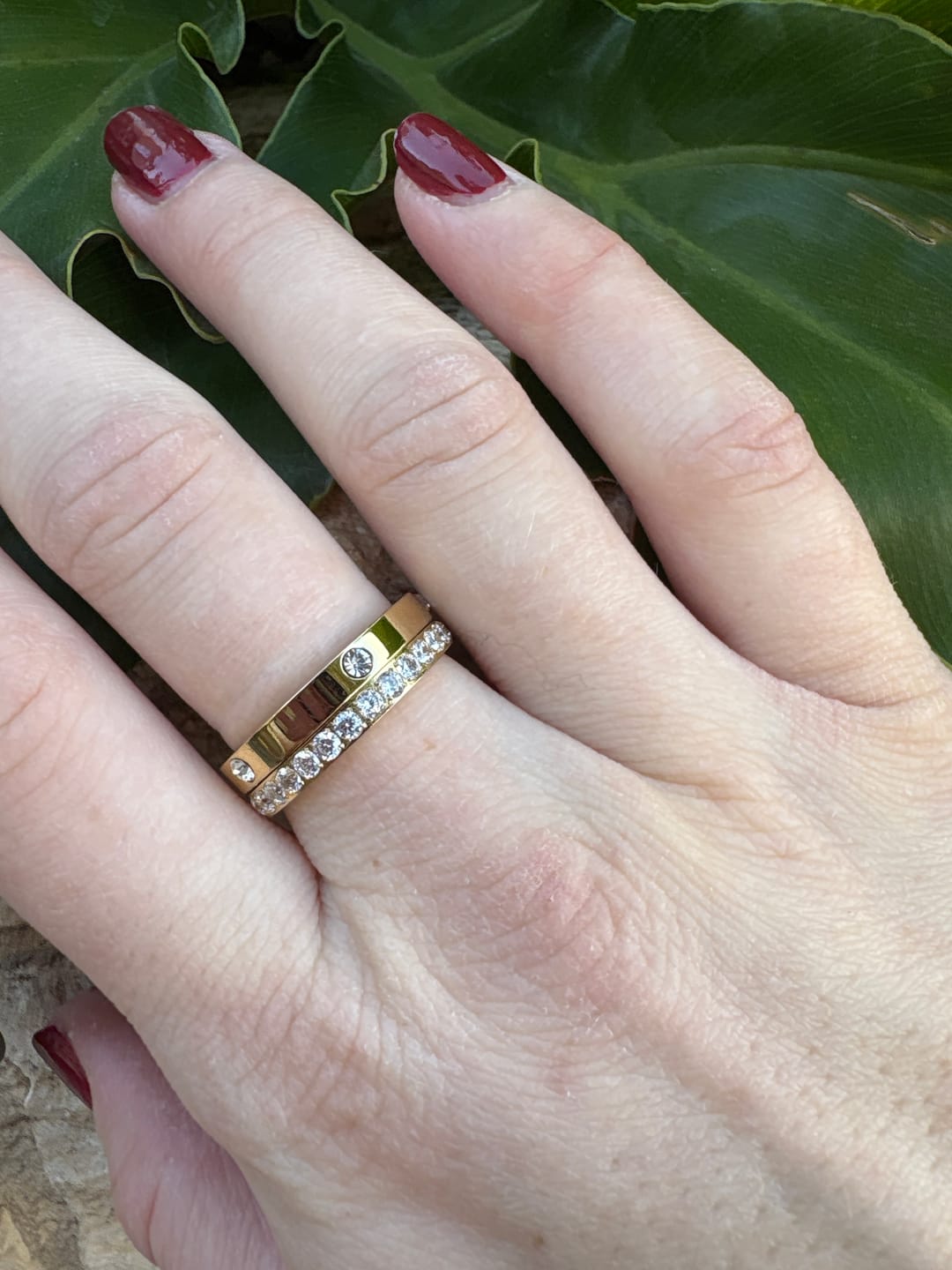 Customer photo review of Eternity Band Ring