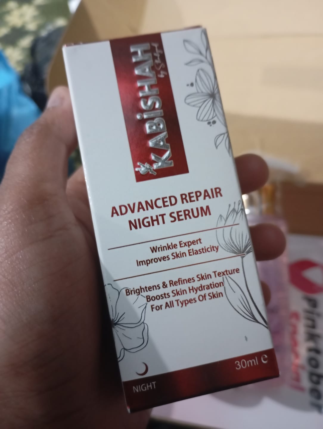Customer photo review of Skin Lift Brightening Day & Night Serums