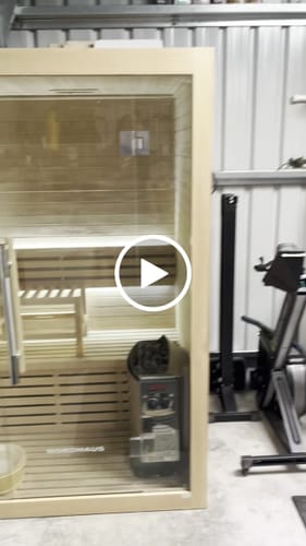 Customer video review of 2 Person Traditional Sauna - 4.5kw Harvia Heater