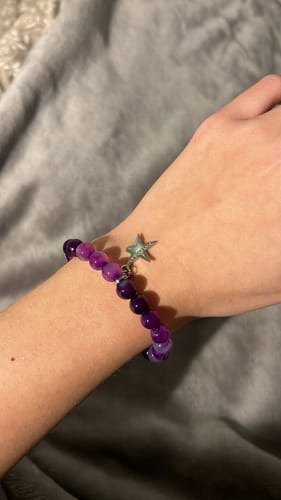 Customer photo review of »Don’t Panic - angstfrei« Blockadenlöser aus echtem Lavendelachat inkl. abgebrochener Stern