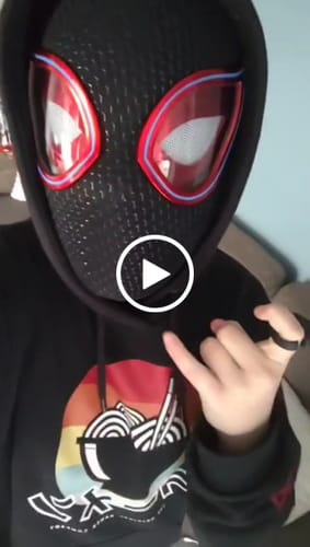 Customer video review of [NEW] Spidey Gear™ Miles Morales Mask