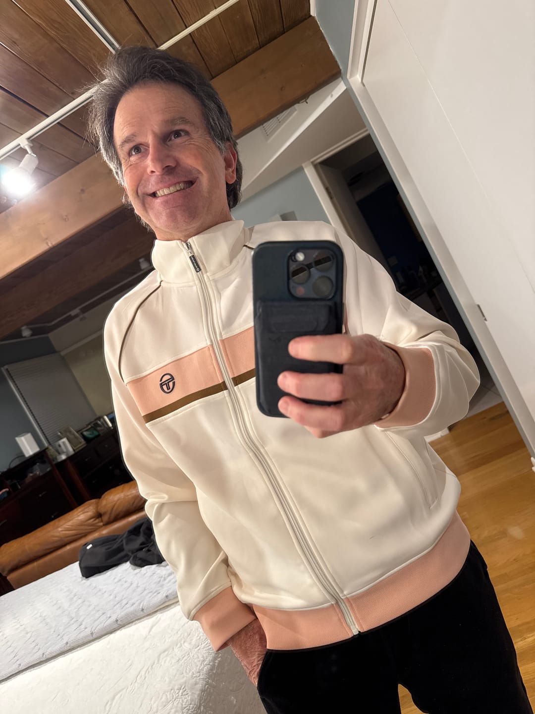 Customer photo review of Lago Track Jacket- Gardenia