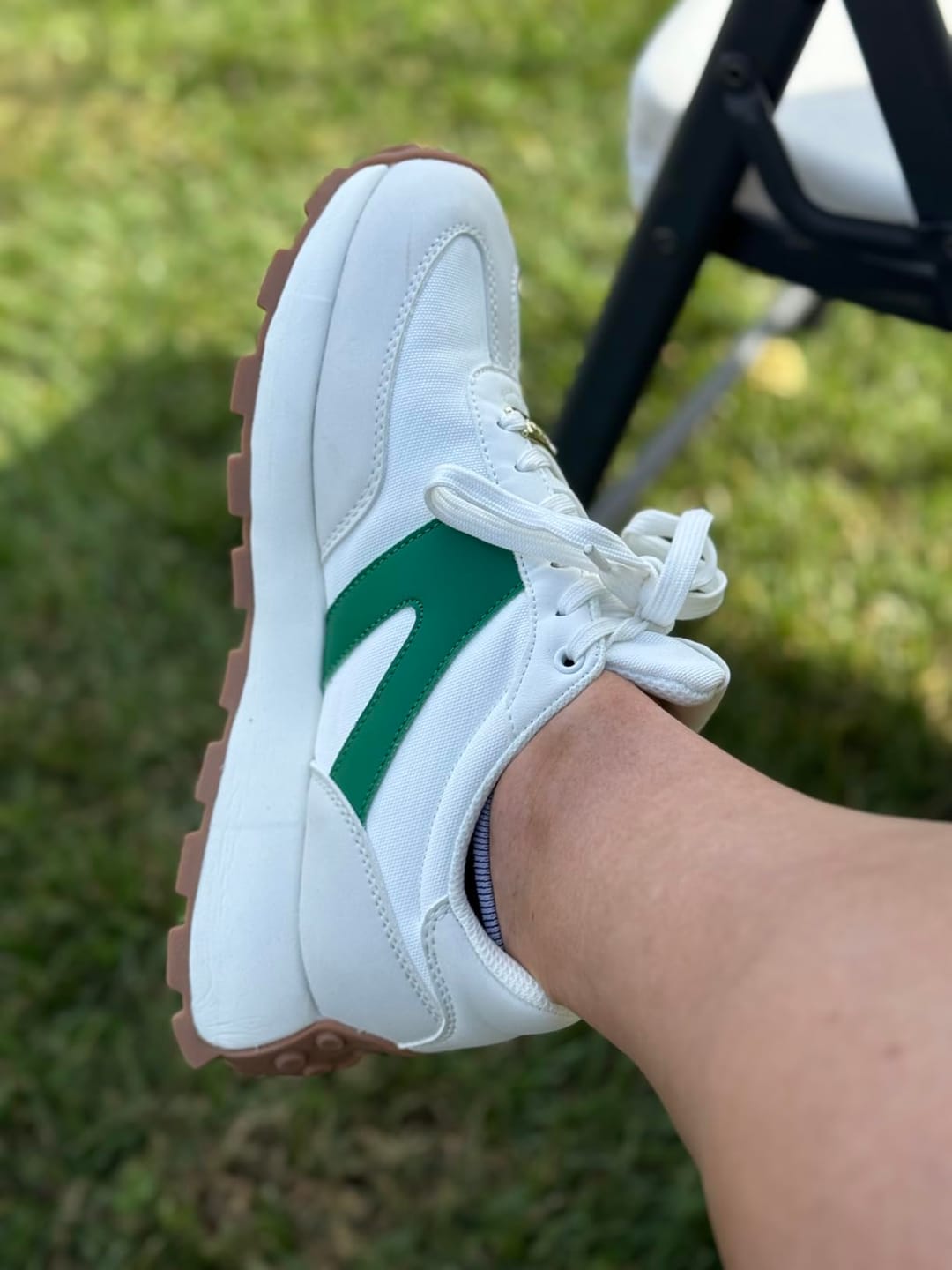 Customer photo review of LUCKY STEP Women's Platform Sneakers - 1.81" Retro Comfort Walking Shoes