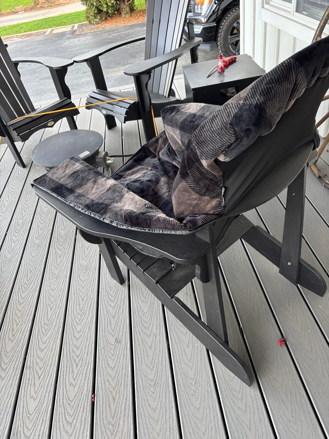 Customer photo review of The Chair Blanket