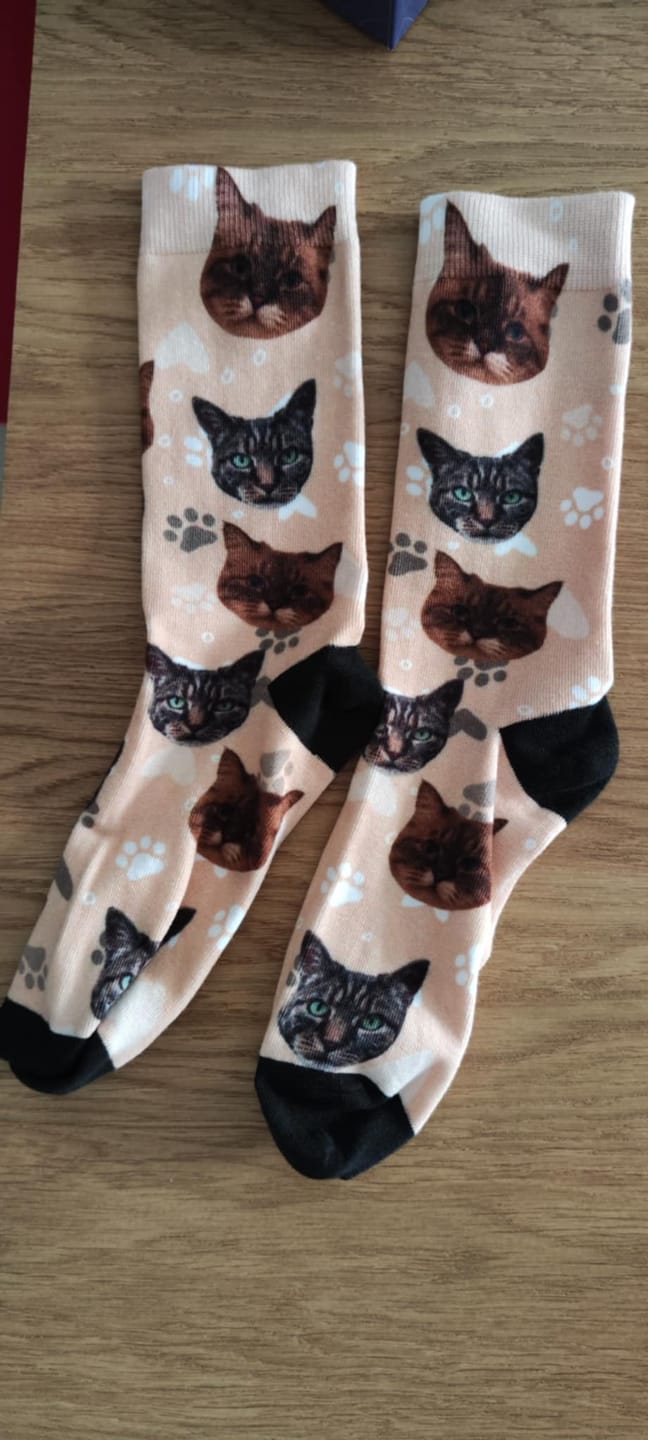 Customer photo review of Votre photo - Chaussettes personnalisées