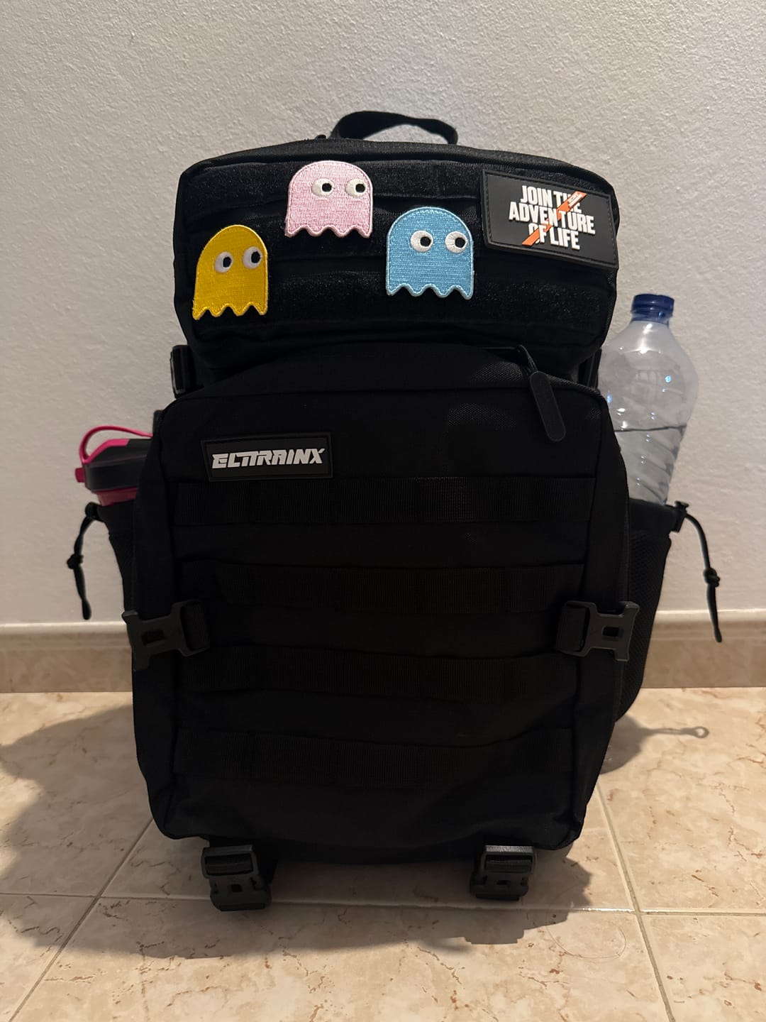 Customer photo review of Mochila Táctica 45L con compartimento para comida Negro