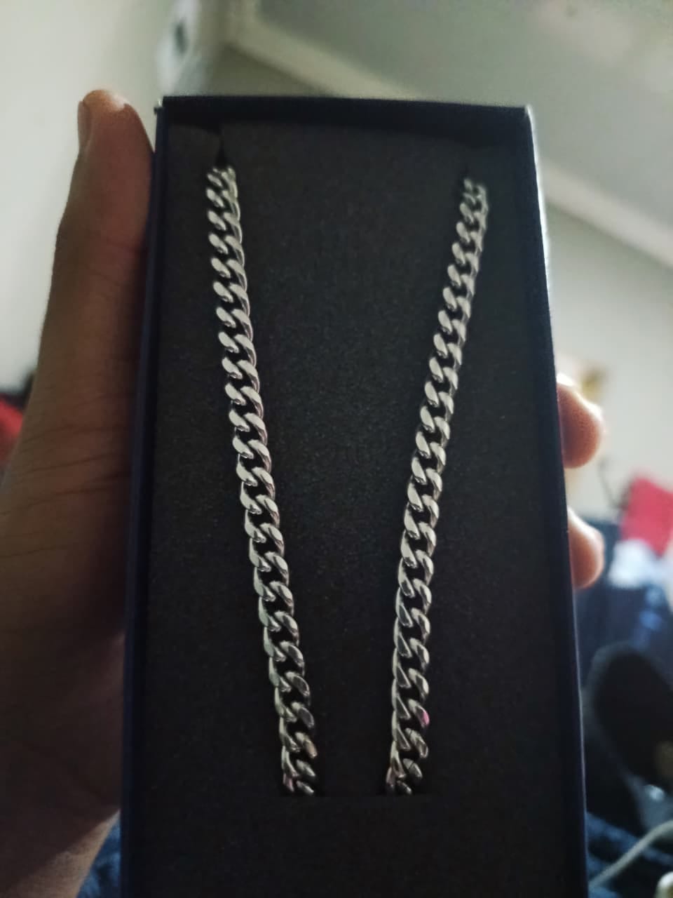 Customer photo review of Mens 6mm Cuban Chain