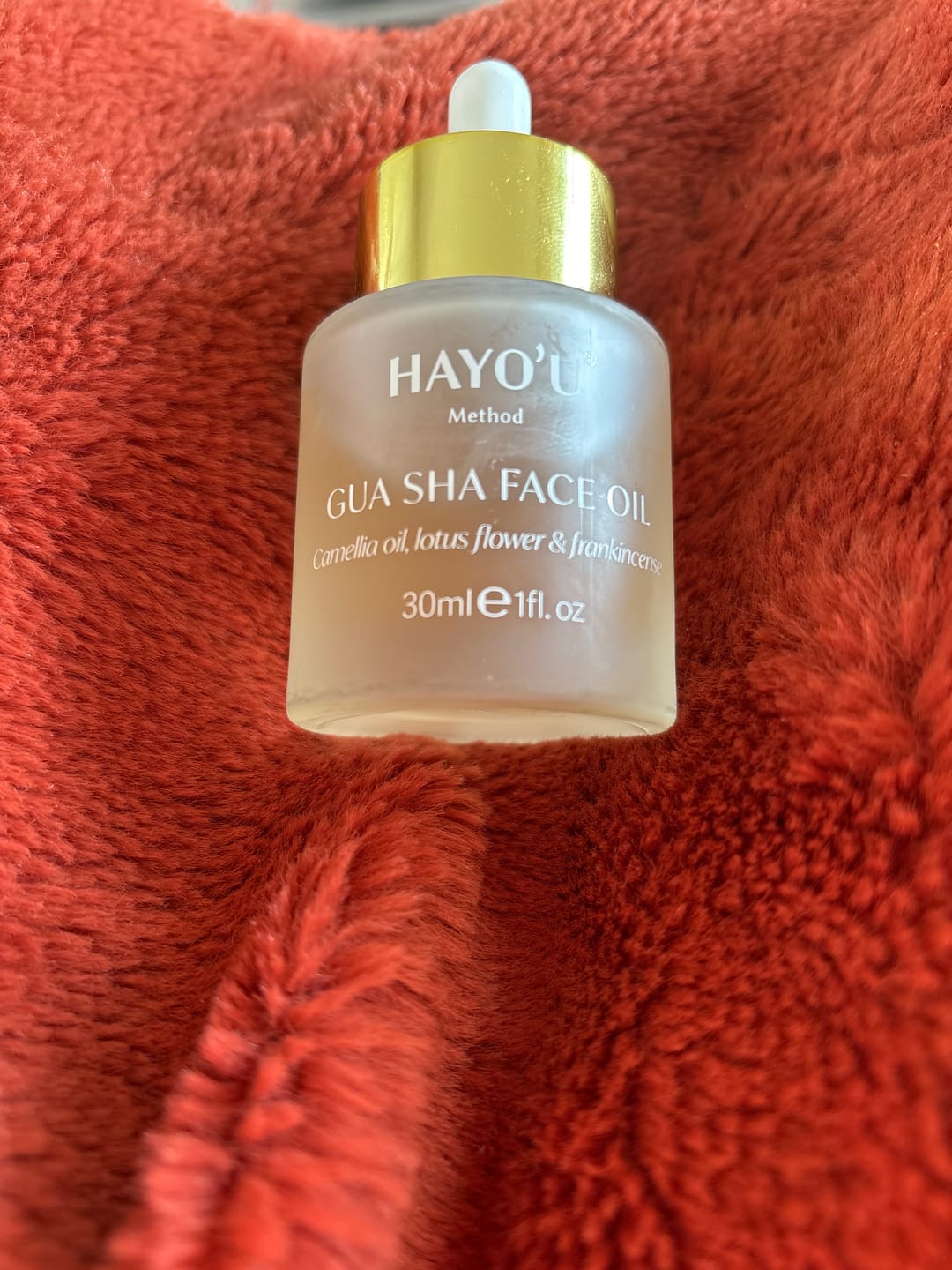 Customer photo review of Hayo’u Beauty Gua Sha Face Oil 30ml