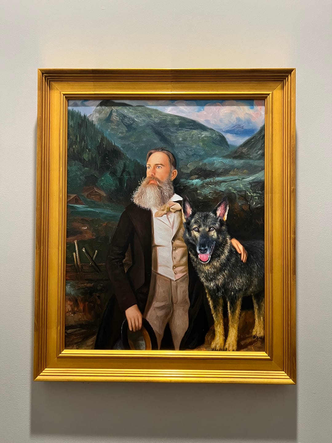 Customer photo review of The Artist's Son Ferdinand with Dog