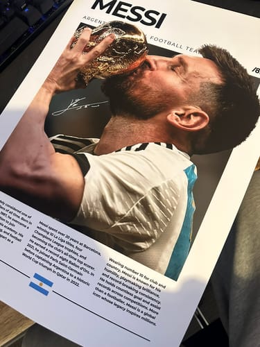 Customer photo review of Lionel Messi